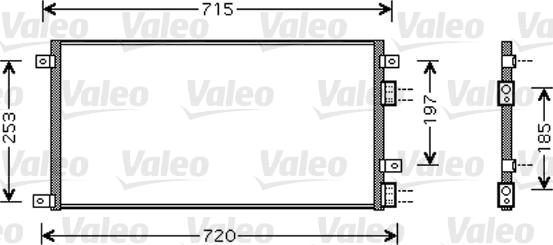 Valeo 818037 - Конденсатор кондиционера xparts.lv