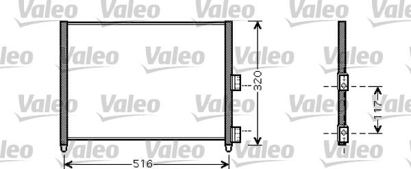 Valeo 818020 - Kondensators, Gaisa kond. sistēma xparts.lv