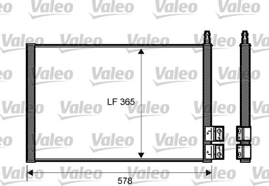 Valeo 818195 - Condenser, air conditioning xparts.lv