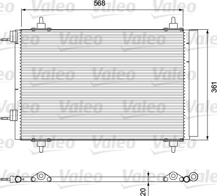 Valeo 818171 - Конденсатор кондиционера xparts.lv