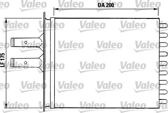 Valeo 812081 - Heat Exchanger, interior heating xparts.lv