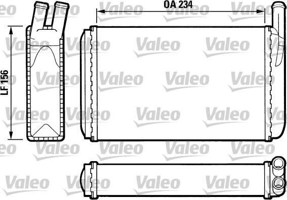 Valeo 812034 - Heat Exchanger, interior heating xparts.lv