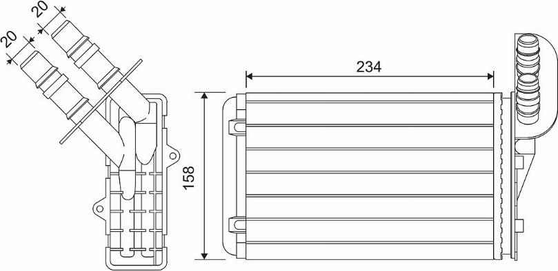 Valeo 812169 - Radiators, Motora dzesēšanas sistēma xparts.lv