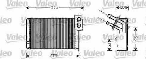 Valeo 812111 - Теплообменник, отопление салона xparts.lv