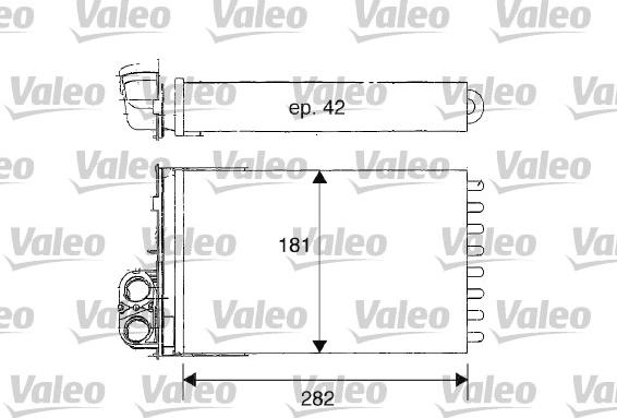 Valeo 812181 - Теплообменник, отопление салона xparts.lv