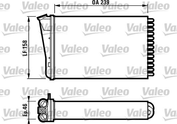 Valeo 812126 - Heat Exchanger, interior heating xparts.lv