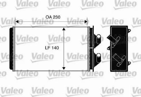 Valeo 812303 - Теплообменник, отопление салона xparts.lv