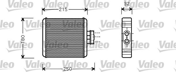 Valeo 812323 - Heat Exchanger, interior heating xparts.lv