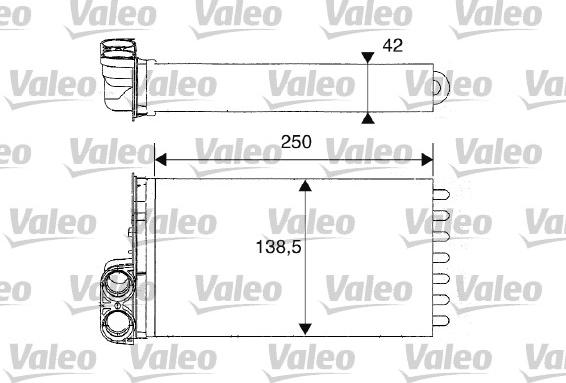 Valeo 812234 - Heat Exchanger, interior heating xparts.lv