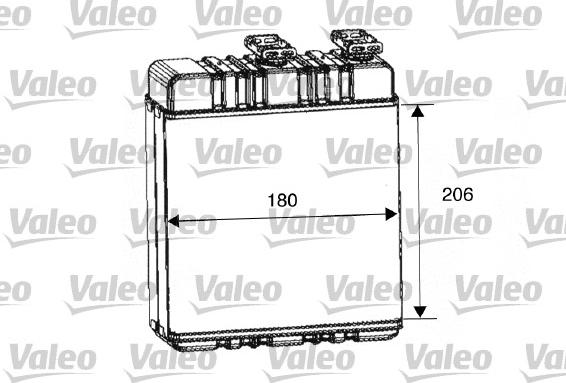 Valeo 812222 - Радиатор, охлаждение двигателя xparts.lv