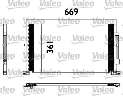 Valeo 817567 - Condenser, air conditioning xparts.lv