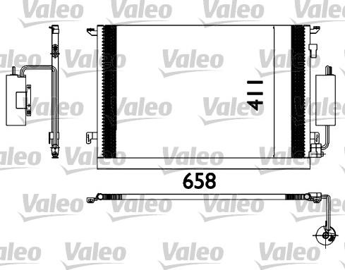 Valeo 817648 - Конденсатор кондиционера xparts.lv