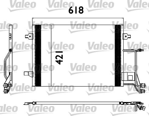 Valeo 817666 - Condenser, air conditioning xparts.lv