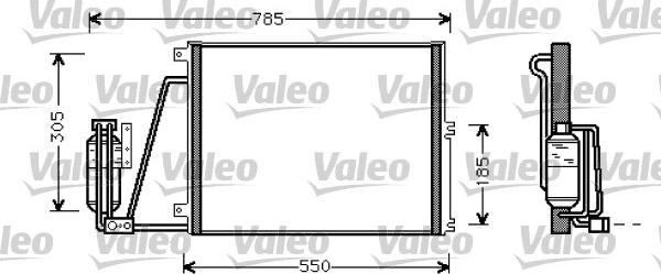 Valeo 817670 - Конденсатор кондиционера xparts.lv