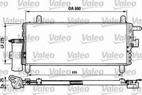 Valeo 817051 - Condenser, air conditioning xparts.lv