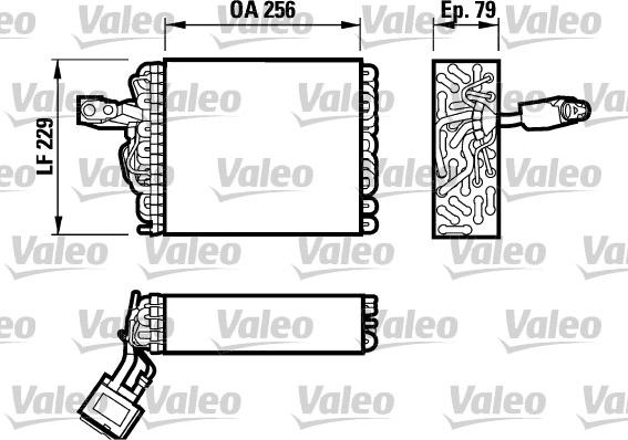 Valeo 817032 - Испаритель, кондиционер xparts.lv