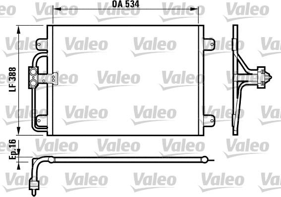 Valeo 817197 - Condenser, air conditioning xparts.lv