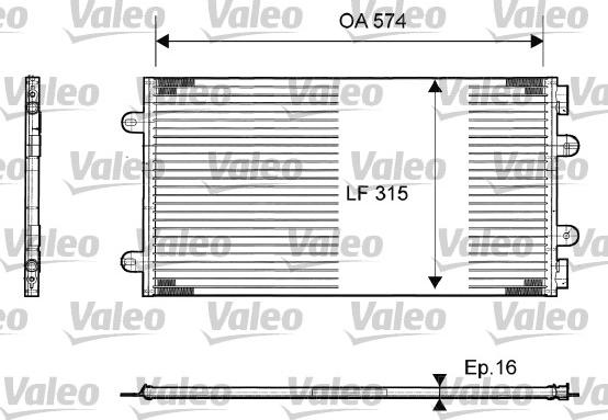 Valeo 817385 - Condenser, air conditioning xparts.lv