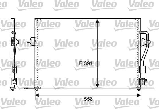 Valeo 817232 - Condenser, air conditioning xparts.lv