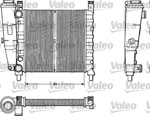 Valeo 883812 - Radiators, Motora dzesēšanas sistēma xparts.lv