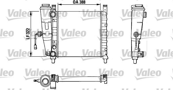 Valeo 883827 - Radiators, Motora dzesēšanas sistēma xparts.lv