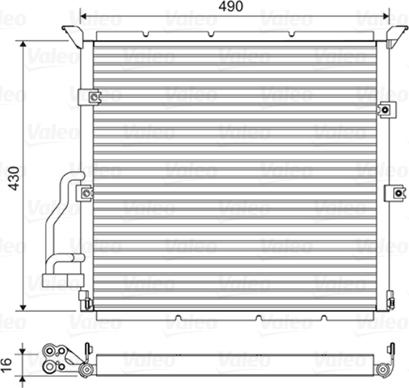 Valeo 822608 - Condenser, air conditioning xparts.lv