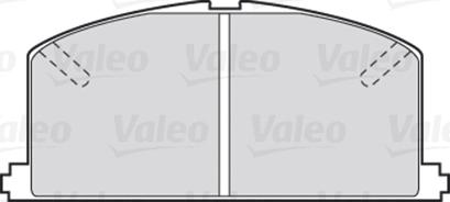 Valeo 301266 - Brake Pad Set, disc brake xparts.lv