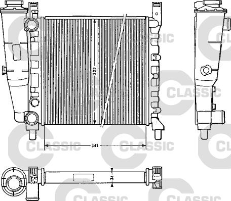 Valeo 311385 - Radiators, Motora dzesēšanas sistēma xparts.lv