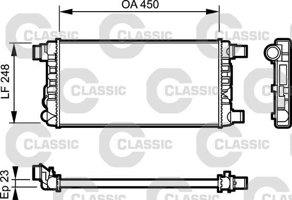 Valeo 230309 - Radiators, Motora dzesēšanas sistēma xparts.lv