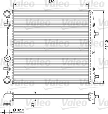 Valeo 232863 - Radiators, Motora dzesēšanas sistēma xparts.lv