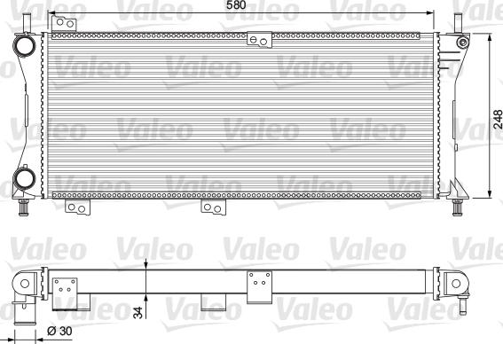 Valeo 232792 - Radiatorius, variklio aušinimas xparts.lv