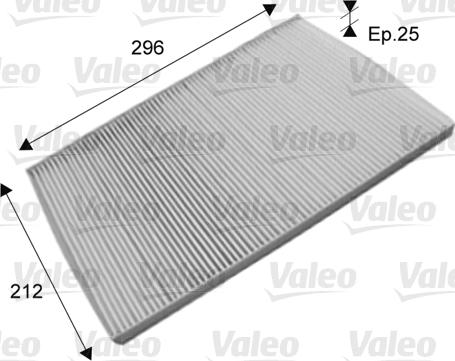 Valeo 715573 - Фильтр воздуха в салоне xparts.lv