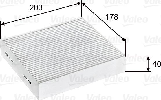 Valeo 715603 - Filter, interior air xparts.lv