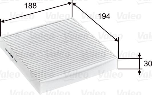 Valeo 715755 - Filter, interior air xparts.lv
