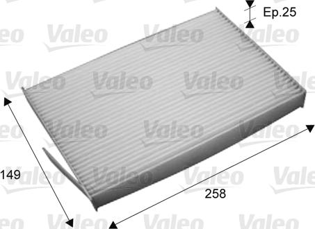 Valeo 715709 - Filter, interior air xparts.lv