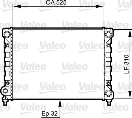 Valeo 734415 - Radiators, Motora dzesēšanas sistēma xparts.lv