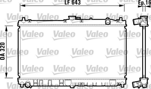 Valeo 734119 - Радиатор, охлаждение двигателя xparts.lv