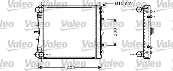 Valeo 734827 - Radiators, Motora dzesēšanas sistēma xparts.lv