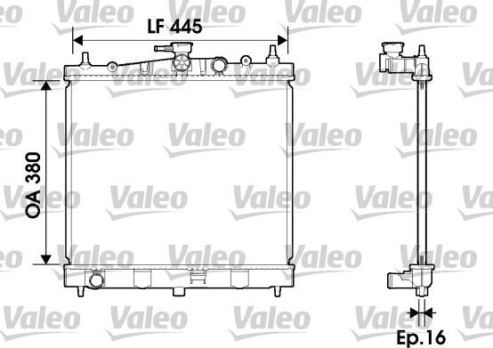 Valeo 734246 - Radiators, Motora dzesēšanas sistēma xparts.lv