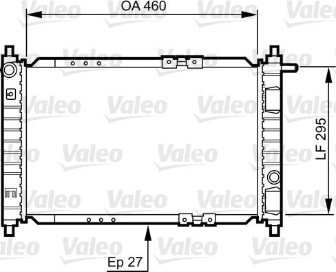 Valeo 734250 - Radiators, Motora dzesēšanas sistēma xparts.lv