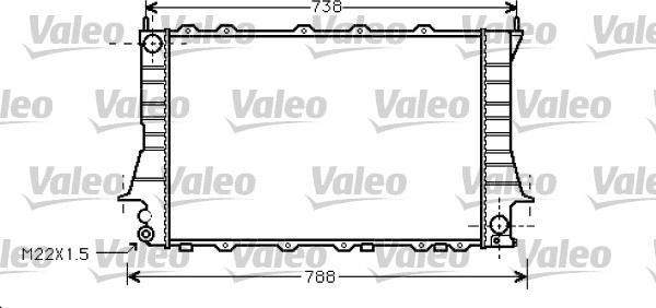 Valeo 734751 - Radiators, Motora dzesēšanas sistēma xparts.lv