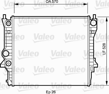 Valeo 734704 - Radiators, Motora dzesēšanas sistēma xparts.lv