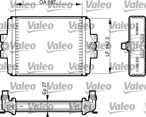 Valeo 735467 - Radiatorius, variklio aušinimas xparts.lv