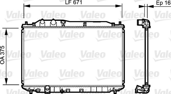 Valeo 735238 - Radiators, Motora dzesēšanas sistēma xparts.lv
