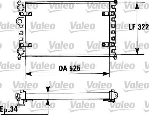 Valeo 730947 - Radiators, Motora dzesēšanas sistēma xparts.lv