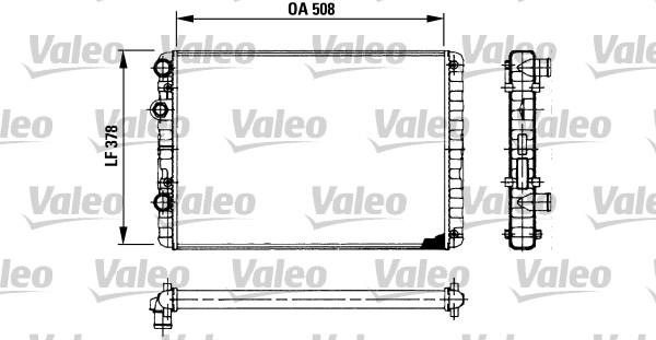 Valeo 730954 - Radiators, Motora dzesēšanas sistēma xparts.lv