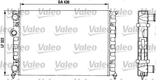 Valeo 730503 - Radiators, Motora dzesēšanas sistēma xparts.lv