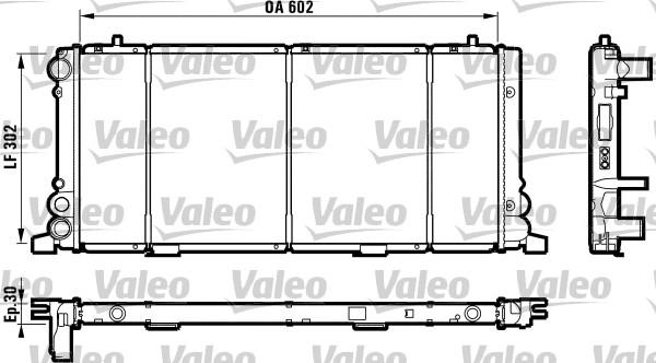 Valeo 730349 - Radiators, Motora dzesēšanas sistēma xparts.lv