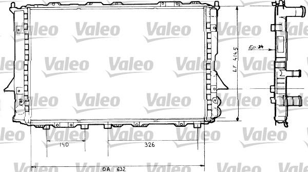 Valeo 730362 - Radiators, Motora dzesēšanas sistēma xparts.lv