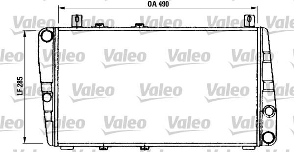 Valeo 730375 - Radiators, Motora dzesēšanas sistēma xparts.lv